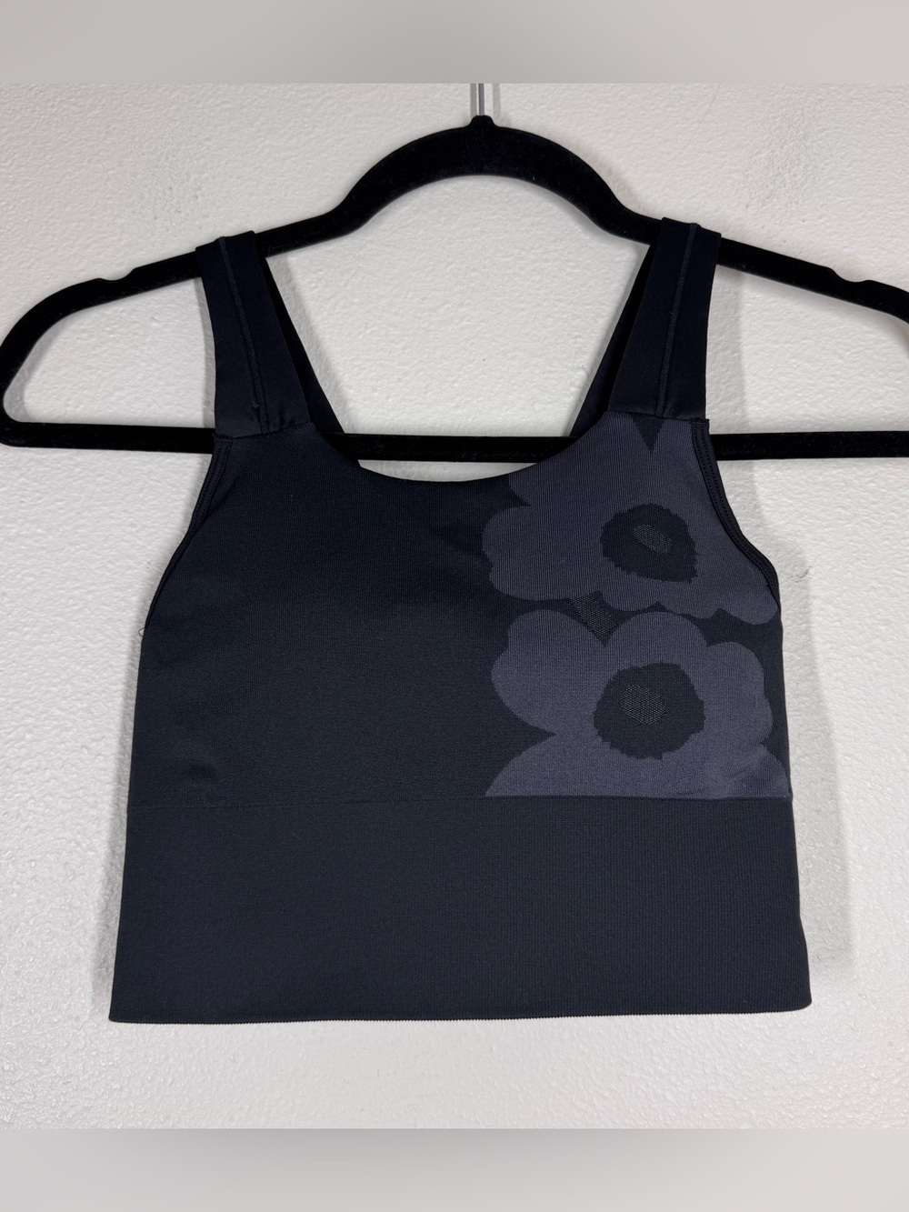 Adidas X Marimekko Aeroknit Sport Bra Long Line Fitness Top Gym Soft Cups Size M